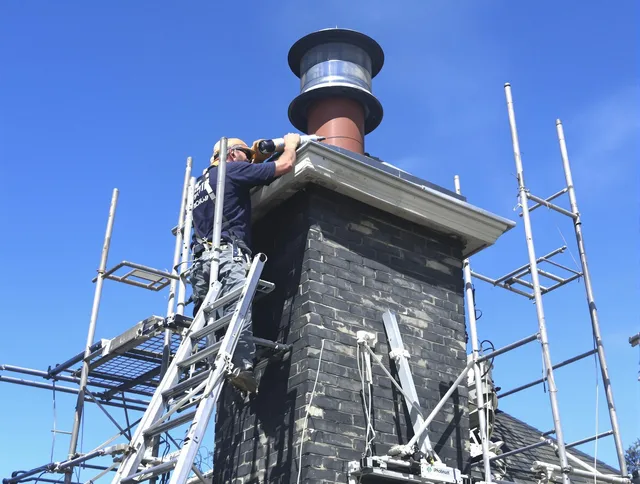 Sturdy chimney crown finished by Northborough Chimney Sweep in Northborough, MA