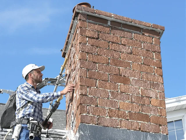 Brickwork for a chimney rebuild by Northborough Chimney Sweep in Northborough, MA