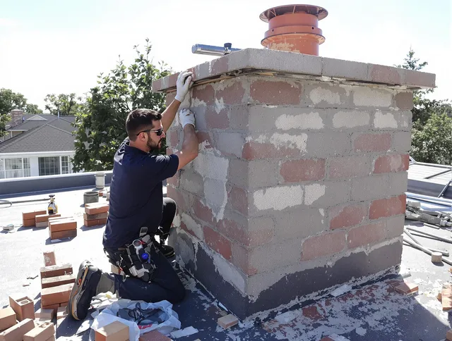 Advanced chimney repair process by Northborough Chimney Sweep in Northborough, MA