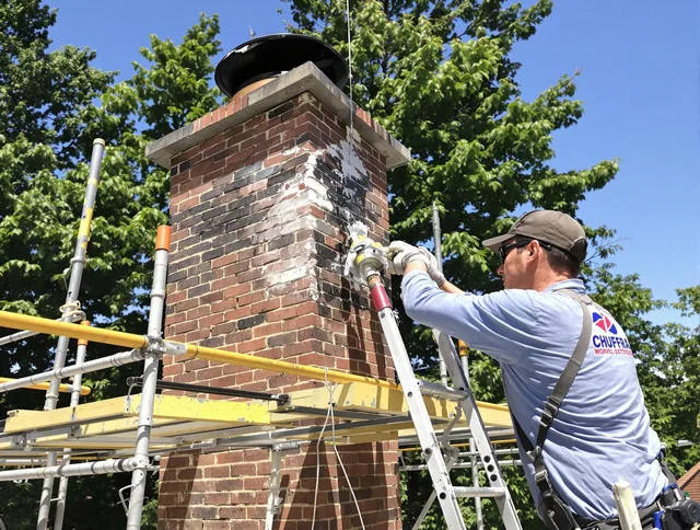 Structural chimney repair by Northborough Chimney Sweep in Northborough, MA