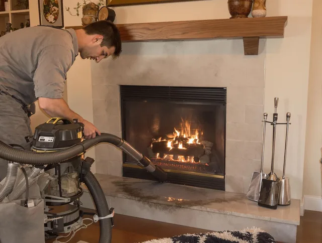 Routine fireplace upkeep by Northborough Chimney Sweep in Northborough, MA