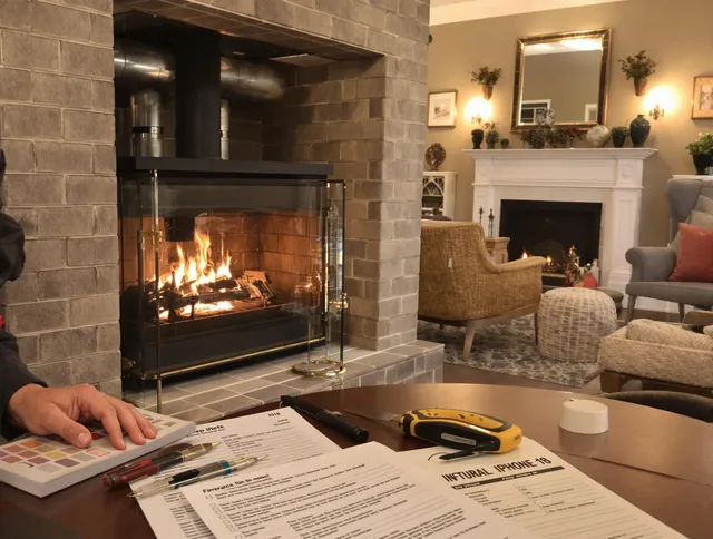 Northborough Chimney Sweep verifying fireplace safety measures in Northborough, MA
